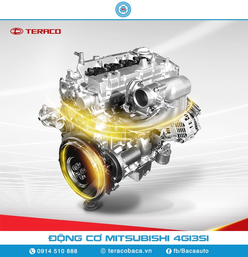 Động cơ Mitsubishi 4G13S1 trang bị cho tera 100S