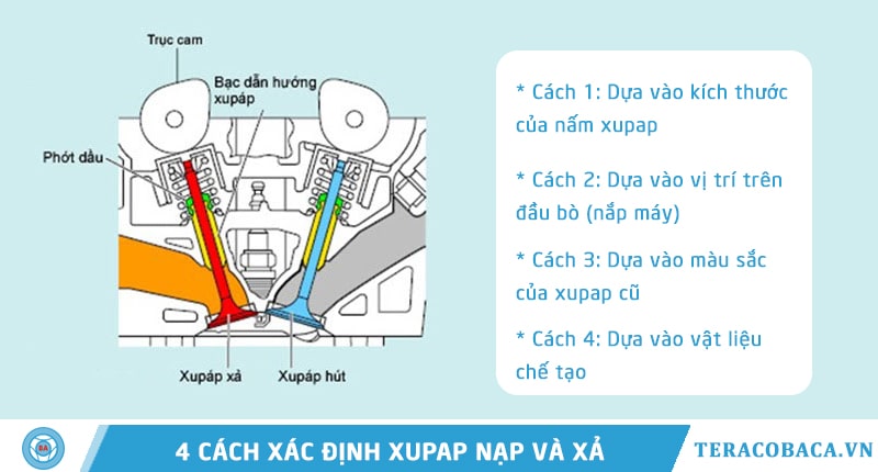 Xác định xupap nạp và xả như thế nào