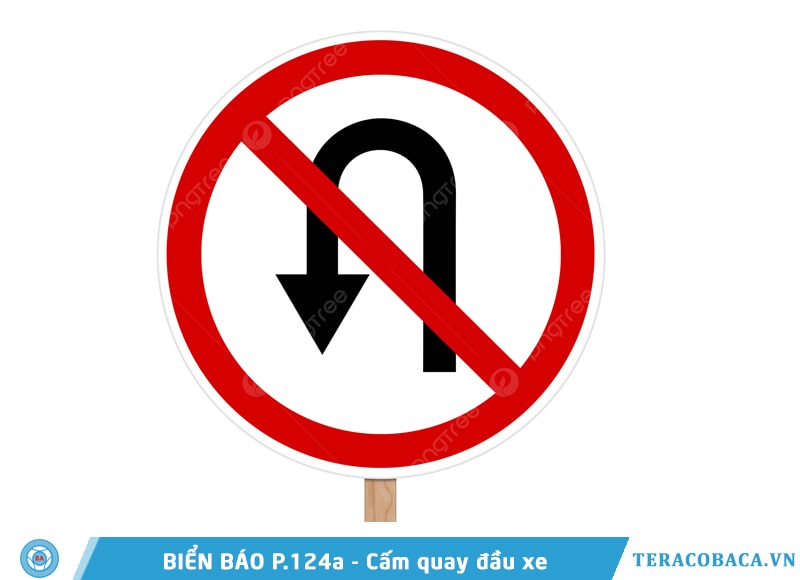 Biển báo P.124a - Cấm quay đầu xe