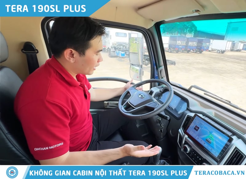 Không gian Cabin nội thất xe tải Tera 190SL plus