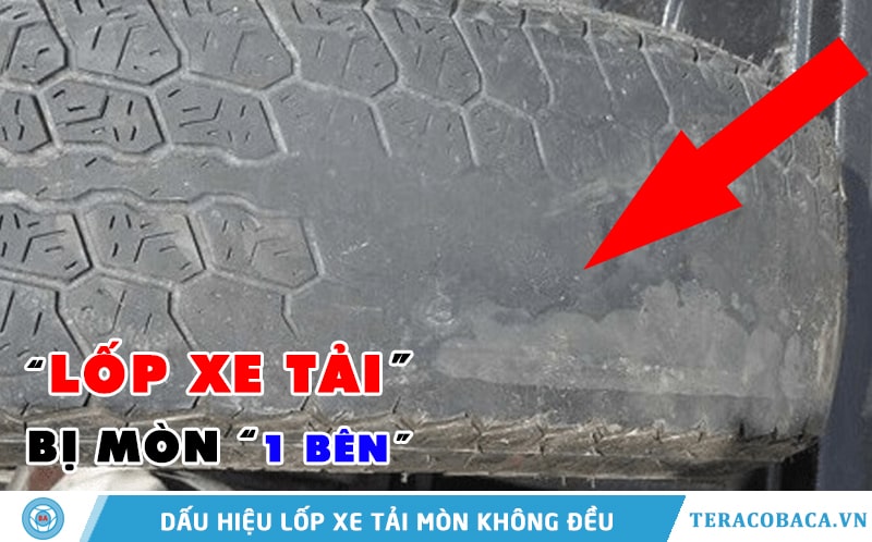 Dấu hiệu lốp xe tải bị mòn không đều