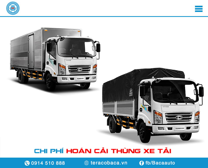 Chi phí hoán cải thùng xe tải bao nhiêu