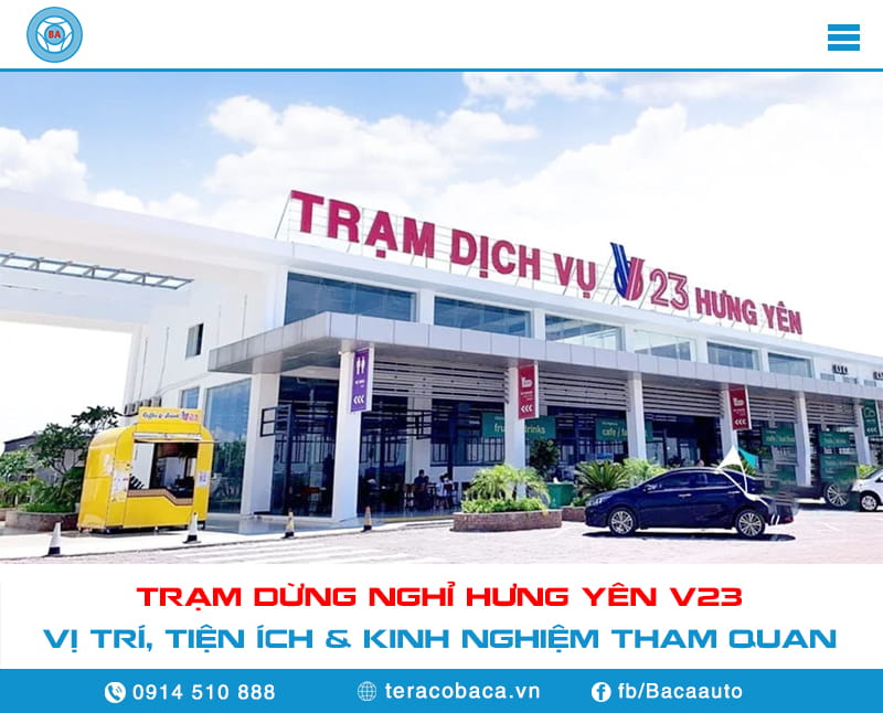 Giới thiệu về trạm dừng nghỉ Hưng Yên V23